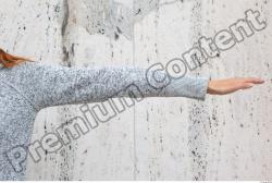 Arm Woman White Casual Sweater Average